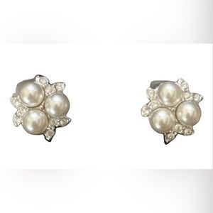 NWOT Swarovski Pearl and Crystal Earrings